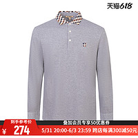 Aquascutum 雅格狮丹 男士经典格子领POLO衫 300245