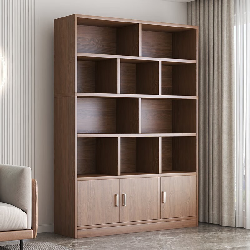 墨尚思 酒柜落地置物靠墙客厅多功能家用简易收纳储物柜 原野橡木色100*23*180