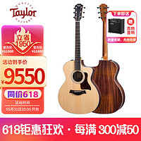 TAYLOR 泰勒214CE单板电箱吉他 泰莱云杉ES2拾音器民谣原木色 41英寸