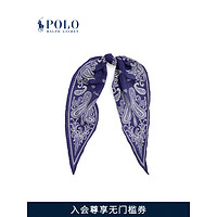 Polo Ralph Lauren 拉夫劳伦女配 23年春菱形大方巾RL52483 410-海军蓝 ONE