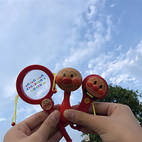 ANPANMAN 面包超人 包邮日本面包超人婴幼儿0-3-6-12个月手摇铃沙锤拍板拨浪鼓