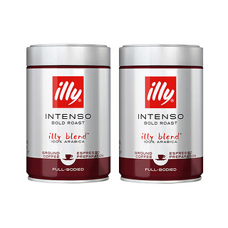 illy 意利 意大利illy意利进口深度烘焙现磨咖啡粉浓缩冲饮250g