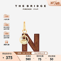 THE BRIDGE/桥牌 手工牛皮钥匙男女挂件收纳摆件钥匙圈 N字母