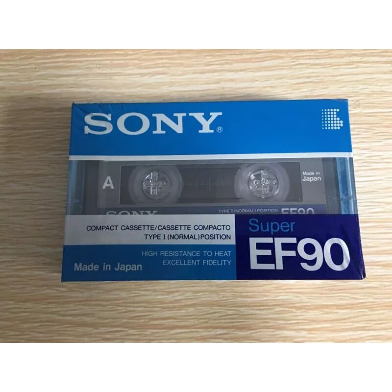 SONY/索尼60EFS录音带60分钟标准空白磁带复读机录音磁带单盘 EF90S(90分钟)