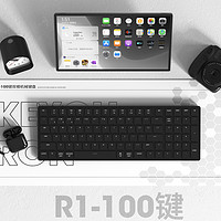 Keychron R1蓝牙无线Mac机械键盘苹果适配100键类剪刀脚办公专用