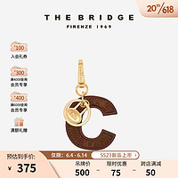 THE BRIDGE/桥牌 手工牛皮钥匙男女挂件收纳摆件钥匙圈 C字母