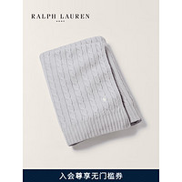 RALPH LAUREN 拉夫劳伦 Garrett绞花编结毛毯RL80531 400-图片色 400-图片色/毯子（140×200cm）