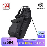 VESSEL高尔夫球包23新品时尚多功能舒适便携式耐用支架包 黑色