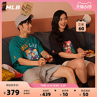 MLB 官方 男女情侣LIKE系列漫画T恤时尚休闲短袖23夏季新款TSEC4