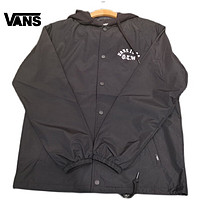 VANS 范斯 春季新款黑色印花休闲连帽夹克VN0A54OMBLK VN0A54OMBLK L