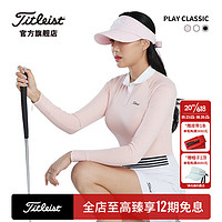 Titleist泰特利斯高尔夫服装女士长袖23夏季PLAY-CLASSIC女装速干POLO衫 粉色 L