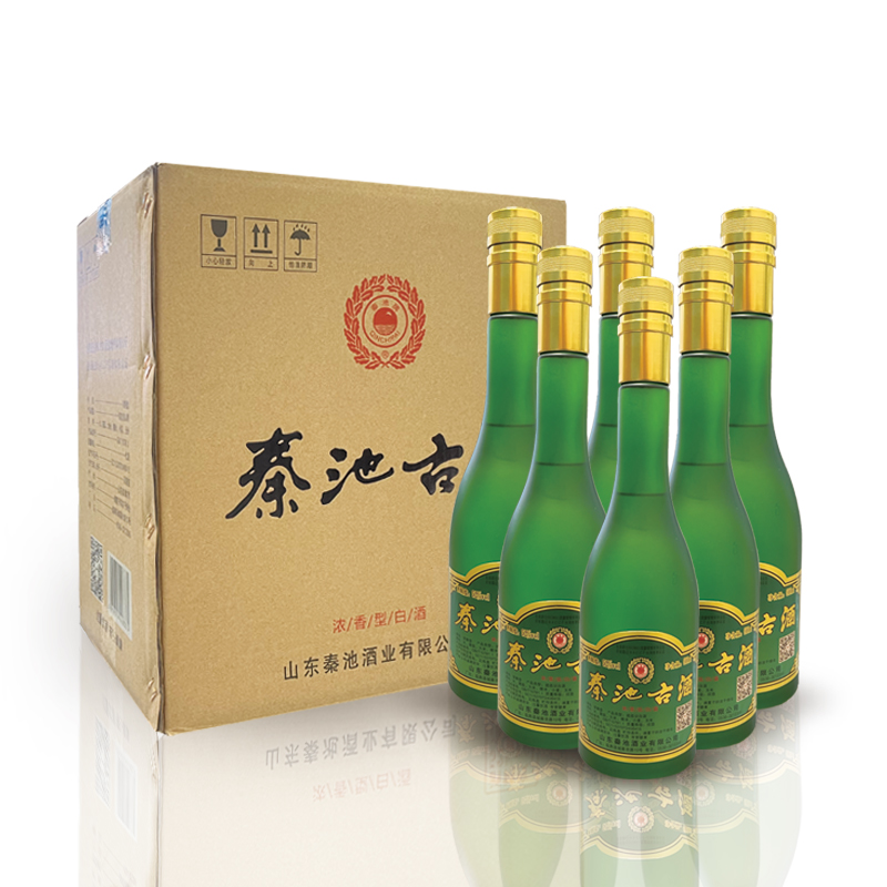 秦池古酒52度500ml*1瓶浓香型白酒光瓶口粮酒自饮复古产品小酌