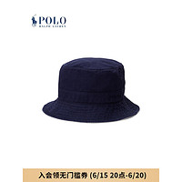 Polo Ralph Lauren 拉夫劳伦男女同款 23年早秋斜纹棉布渔夫帽RL52582 410-海军蓝 L/XL