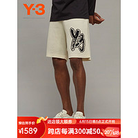 Y-3LOGO KNT SHORT y3夏新款短裤男士宽松休闲38IA3105 白色 XS