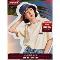 Levi's李维斯23夏季新品女士多色短袖T恤简约A6416-0001 米白色 L