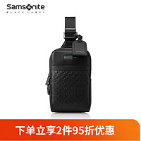 新秀丽（Samsonite）手机包 新款男士斜挎包 商务牛皮革单肩包胸包男包包NQ8 NQ8*09007