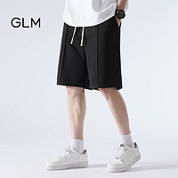 GLM森马集团品牌短裤男夏季薄款运动休闲百搭跑步五分裤  黑色 XL