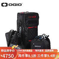 OGIO2023款美国 RIG T-3摩托车骑行装备包护具行李拉杆箱大容量包 黑红色