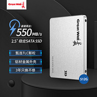 长城（Great Wall）GT黑金系列 SSD固态硬盘 SATA3.0接口台式机笔记本固态硬盘 GT6 旗舰版 1TB 黑金SATA3.0