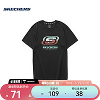 斯凯奇（SKECHERS）中性针织短袖T恤衫 L223U042-0018 S