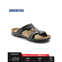 BIRKENSTOCK德国软木拖鞋舒适百搭女款双扣凉拖Sofia系列 黑色窄版0263123 37