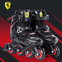 Ferrari 法拉利 轮滑鞋儿童成人溜冰鞋可调男女旱冰鞋滑冰鞋直排轮滑轮鞋M码32-35