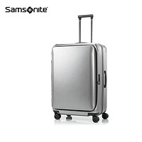 移動端：Samsonite 新秀麗 行李箱拉桿箱可擴展萬向輪旅行箱 拉絲銀色 28寸（需托運）