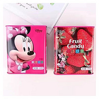 迪士尼软糖迪士尼糖果滨崎果汁软糖零食果汁铁盒软糖糖果 草莓味 1盒