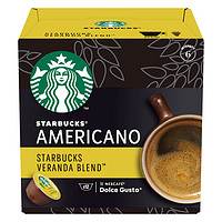 Dolce Gusto 星巴克（Starbucks）胶囊咖啡 Veranda Blend美式 12颗