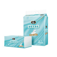C&S 潔柔 衛生紙 4層80抽衛生紙*3包柔軟親膚 代替卷紙擦屁股 抽取式廁紙
