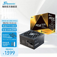 Seasonic 海韵 新版ATX3.0 海韵电源 FOCUS GX1000 850 750W全套压纹线 支持4090 ATX3.0 Focus GX-1000