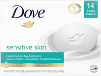 Dove 多芬 Beauty Bar 比香皂更保濕，讓肌膚更柔軟、不含香料、低過敏性美容棒敏感肌膚