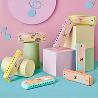 移動專享：Hape 兒童吹奏口琴正品嬰幼兒音樂初學入門寶寶口風琴木質樂器玩具