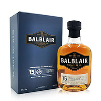 Balblair 巴布莱尔 plus :巴布莱尔（Balblair） 15年单一麦芽威士忌700ml