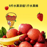 窝小芽水果棒草莓香蕉山楂果肉条果干儿童营养零食水果条46g*3盒