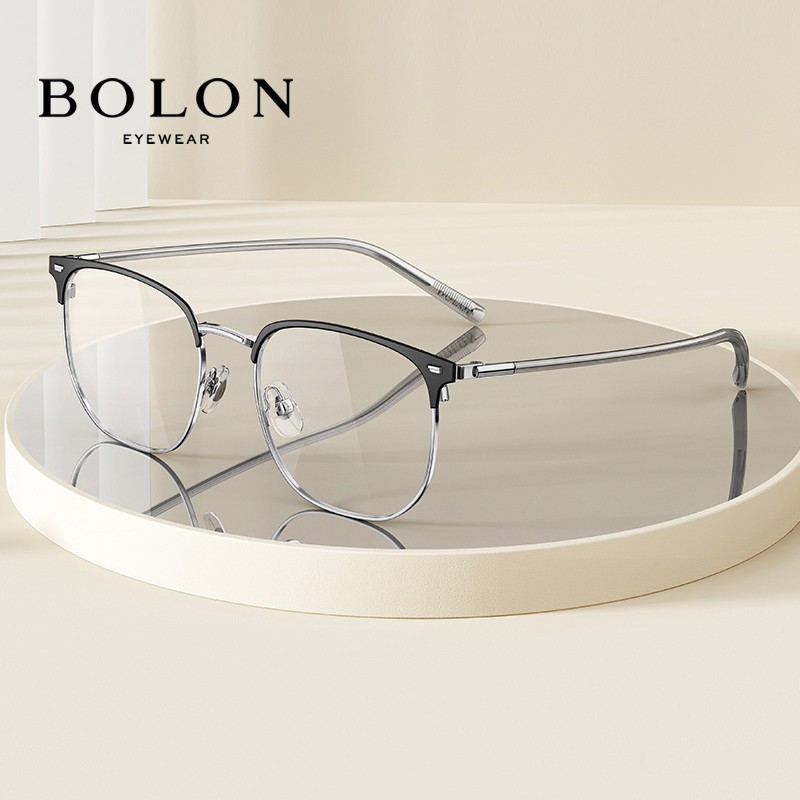 BOLON 暴龙 20点抢 暴龙眼镜明星时尚商务男女眼镜框 配1.74防蓝光镜片