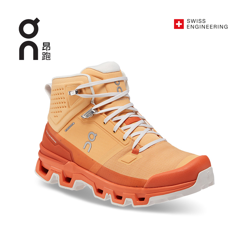 On昂跑 女款新一代防水徒步登山靴Cloudrock 2 Waterproof 36.5 US5.5 Black | Eclipse 黑 | 日食黑