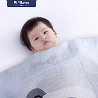 新婴儿纯棉纱布盖毯抱被薄款四季通用包被包巾宝宝浴巾洗澡巾儿童 熊猫