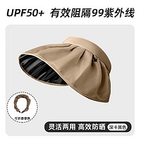 南啵丸 黑胶贝壳遮阳帽  UPF50+，升级款