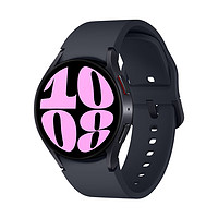 SAMSUNG 三星 Galaxy Watch6 智能手表 44mm 黑色表殼 云影灰硅膠表帶（北斗、血壓、GPS、ECG）