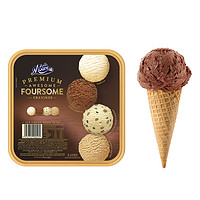 MUCHMOORE 玛琪摩尔 新西兰进口冰淇淋 渴望四合一 2L+脆皮蛋筒20个