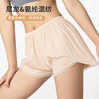 名创优品（MINISO）蕾丝系列舒适宽松女士夏季安全裤睡裤短裤打底裤 肤色 M