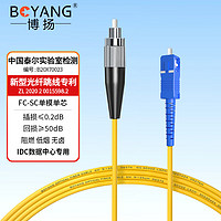 BOYANG 博扬 BY-231S 电信级光纤跳线尾纤 2米FC-SC(UPC) 单模单芯 Φ2.0跳纤光纤线网线