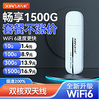 先机 随身wifi6免插卡上网卡便携式路由器随行全国无限流量 双核双天线+提速200% 全新展锐原娤芯片