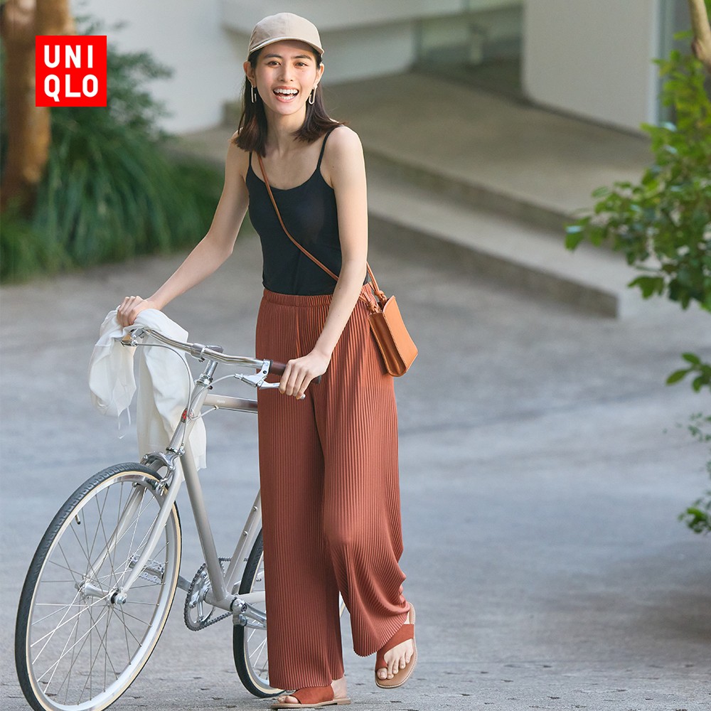 UNIQLO 优衣库 女士阔腿直筒裤 456032