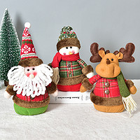 爱新奇 圣诞节装饰摆件圣诞雪人麋鹿公仔场景布置圣诞老人娃娃道具礼物