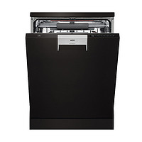 AEG 安亦嘉 产地意大利 进口AEG 15套 独立式家用大容量洗碗机 FFB83717PB（黑色）
