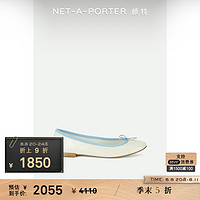 Repetto [折扣升级]Repetto 2023夏女蝴蝶结饰皮革芭蕾平底鞋NAP