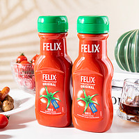FELIX 菲力斯 原味番茄酱家用沙司瑞典进口无添加0脂肪挤压瓶低脂