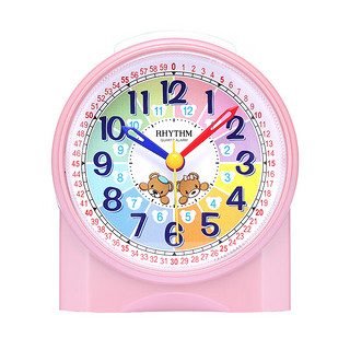 RHYTHM 丽声 儿童创意静音闹钟可爱学生闹表卡通床头台钟10.3cm CRE827NR13